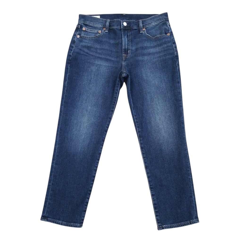 GAP‎ Girlfriend Mid Rise Dark Glendale Jeans Size 28 (6) NWOT - Picture 2 of 9